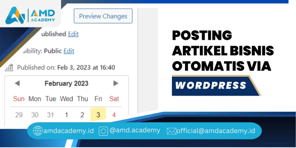 Posting Artikel Bisnis Otomatis via WordPress
